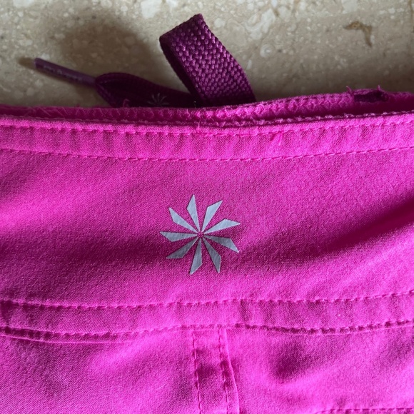 ATHLETA WOMENS BOARD SHORTS Swimsuit Pink / Purple SIZE 0 - Picture 4 of 6